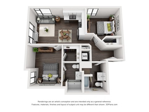 Sky3 Apartments 2A Floor Plan